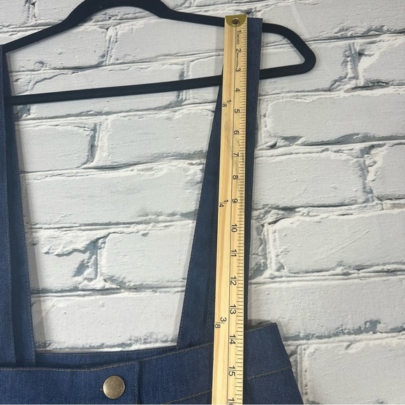 Smak Parlour Unique Vintage NWT NEW Denim Scallop Hem Suspender Mini Skirt Small - Picture 15 of 16